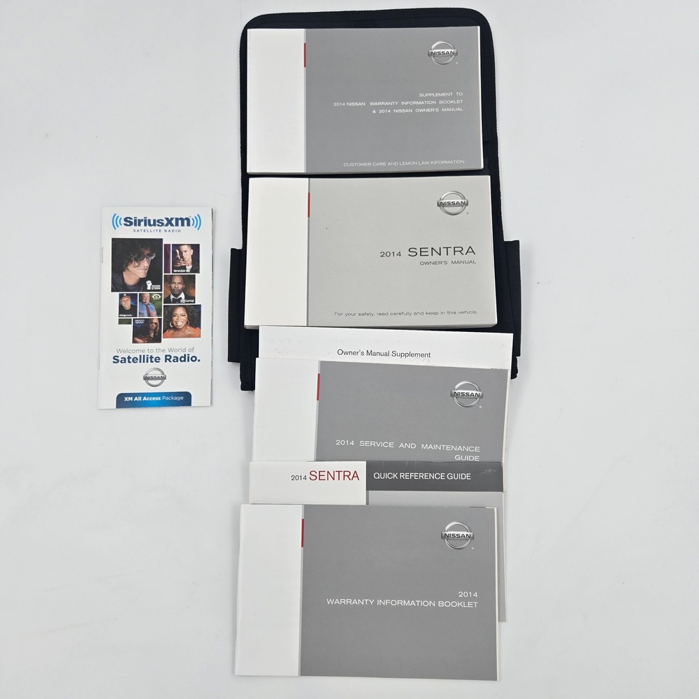 2014 Nissan Sentra Owner's Manual Complete Set Case Warranty Guide OEM